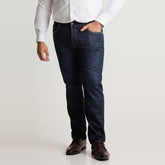 dresmen regular fit comfort stretchable blue jeans for men