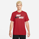 nke crew neck red tee shirt for men