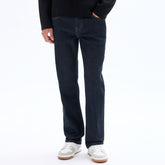 clio regular fit stretchable solid blue jeans for men