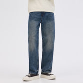 HM loose fit/baggy fit brownish blue jeans for men