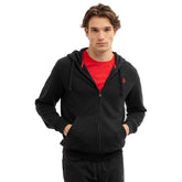 US polo asn zipper black hoodies for men
