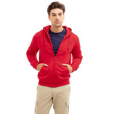 US polo asn zipper Red hoodies for men