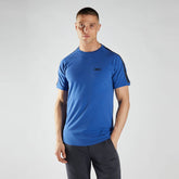 desel crew neck royal blue desal badge on shoulder tee shirt for men