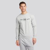 infnity crew neck light grey sweat shirt for winter