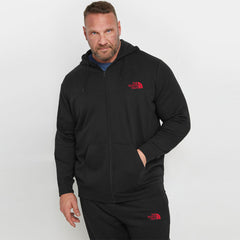 nrth face plus size men black cotton fleece track suit for winter