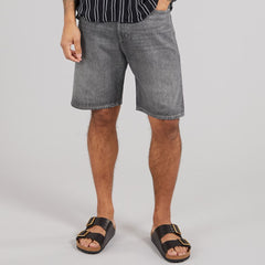 jack & jone baggy fit stretchable grey denim short for men