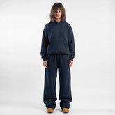 ZR drop shoulder / baggy unisex cotton blue tracksuit for winters