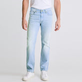 dresmen plus size regular fit comfort stretchable light blue jeans for men