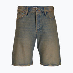 jack & jone baggy fit stretchable rust wash denim short for men