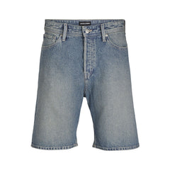 jack & jone baggy fit stretchable denim blue denim short for men