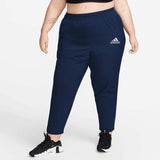 addi women slim fit high rise navy blue dryfit plus size summer/gym wear trouser