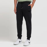 avx mens Black fleece sweat jogger trouser for winter