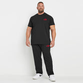 nrt face plus size black summer track suit for men