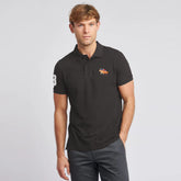 polo regular fit embroidered dark grey premium polo for men