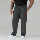 nrth face men straight/loose fit Dark grey plus size terry trouser for summer