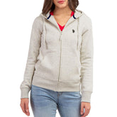 US polo asn zipper light skin hoodies for women