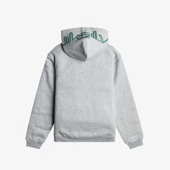 quck slvr wave sherpa light grey zipper hoodies for boys