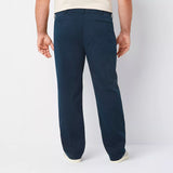 st jhn classic straight fit greenish blue cotton pant for men
