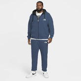 nrth face plus size men light blue cotton fleece track suit for winter