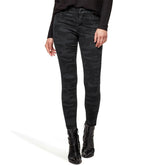 santury skinny fit stretchable dark camouflage ankle length jeans