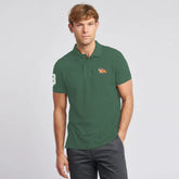 polo regular fit embroidered green premium polo for men