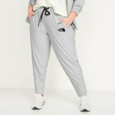 nrth face women slim fit light grey plus size jersey trouser for summer