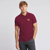 polo regular fit embroidered maroon premium polo for men