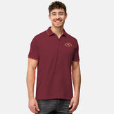 polo regular fit zipper maroon premium polo for men