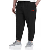 nrth face men slim fit black plus size trouser for summer