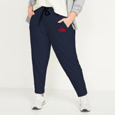 nrth face women slim fit navy blue plus size jersey trouser for summer