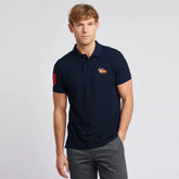 polo regular fit embroidered navy blue premium polo for men