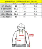 Brand mawi front zipper hood for girls (4407272046640)