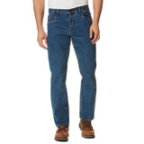 hro regular straight stretchable stone blue mens jeans