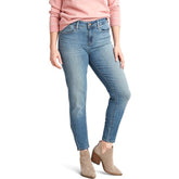 lvs women modern skinny light blue stretchable jeans