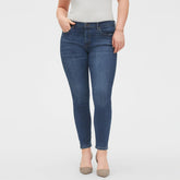 bnana repblc slim fit stretcahble curvy medium blue jeans