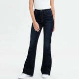 lvs women  modern bootcut navy blue stretchable jeans