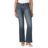 lvs women modern bootcut greenish blue stretchable jeans