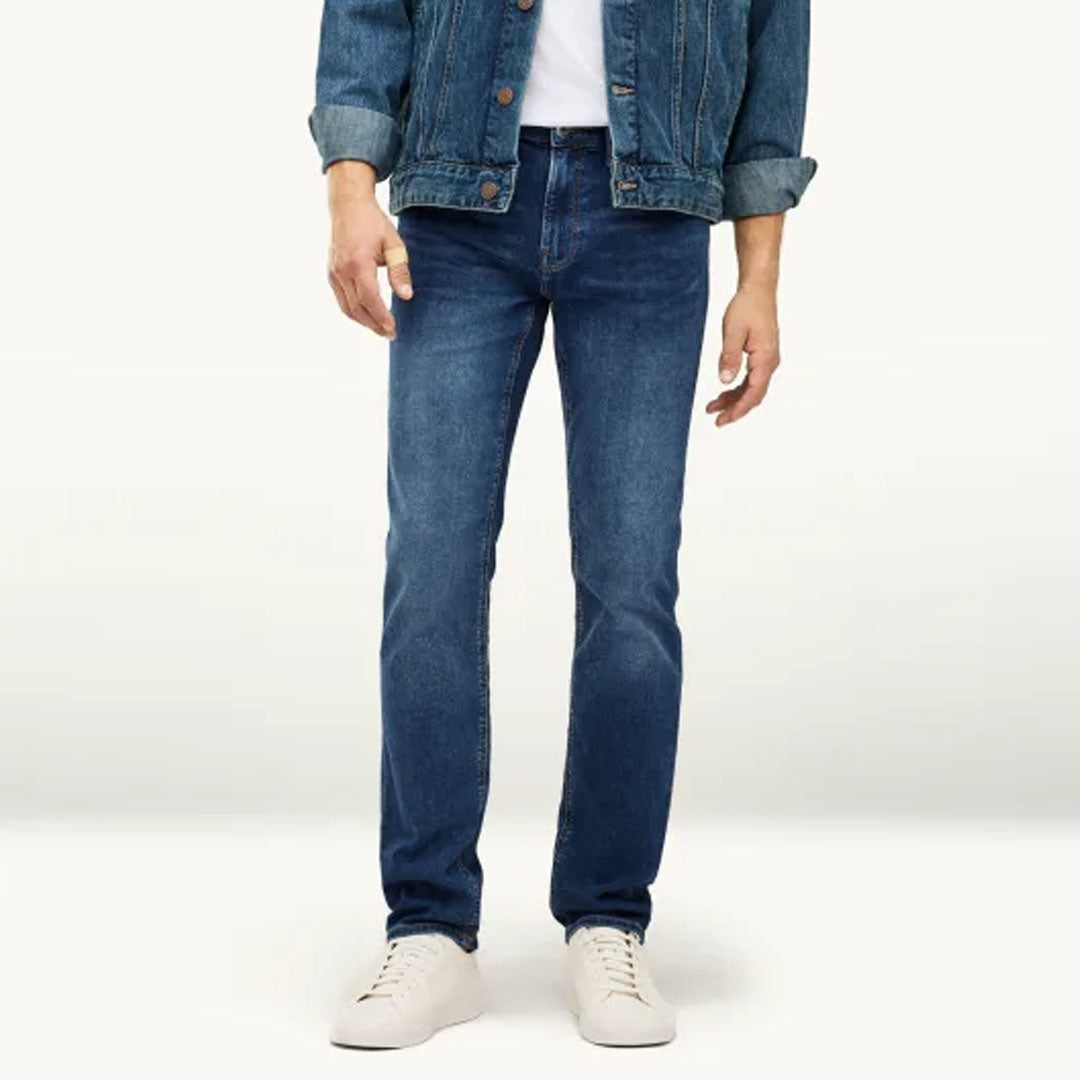 CA slim fit stretchable soft blue jeans for men