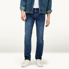CA slim fit stretchable soft blue jeans for men