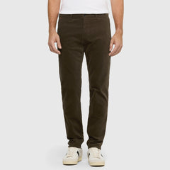 MC regular slim fit stretchable brown soft corduroy chino pant