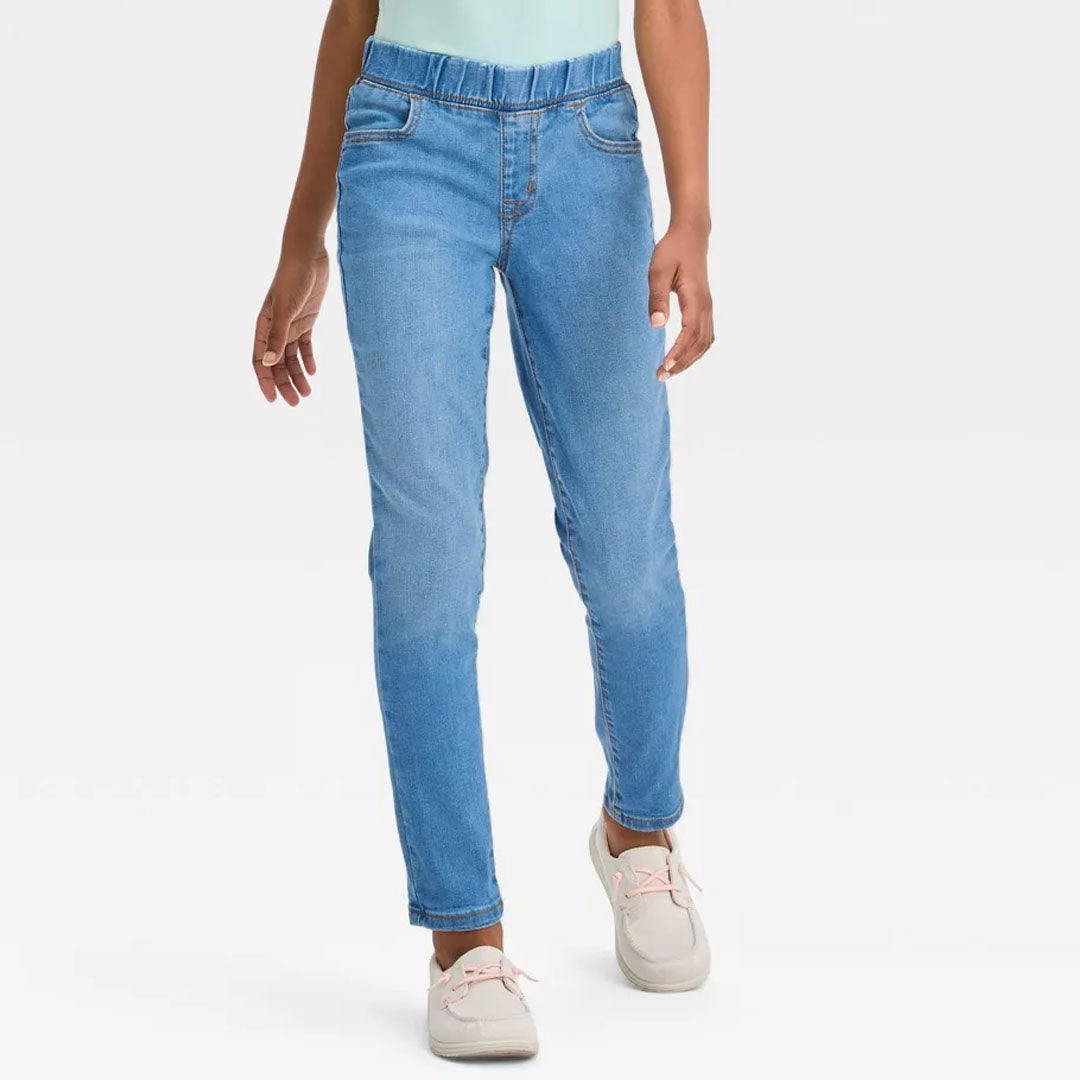 cat & jck stretchable light blue pull on jegging or girls