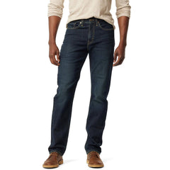 sigture relaxed fit straight stretchable jeans for men