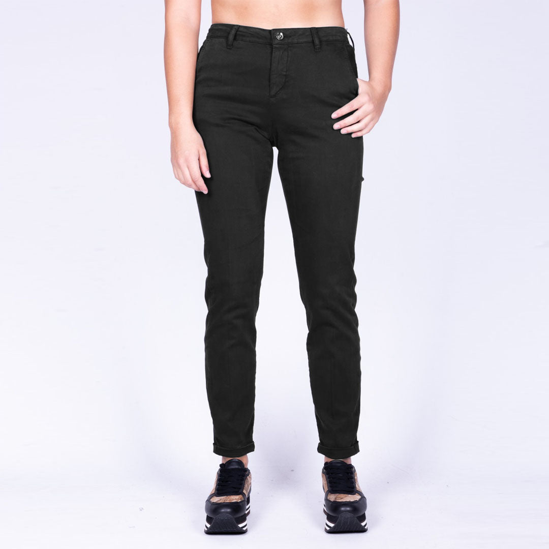 frncomna slim fit stretchable black chino pant