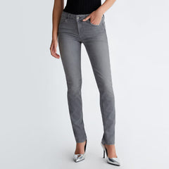 JJ slim fit stretchable light grey jeans for women