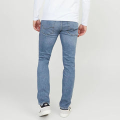 JJ slim straight fit comfort stretchable light blue jeans for men