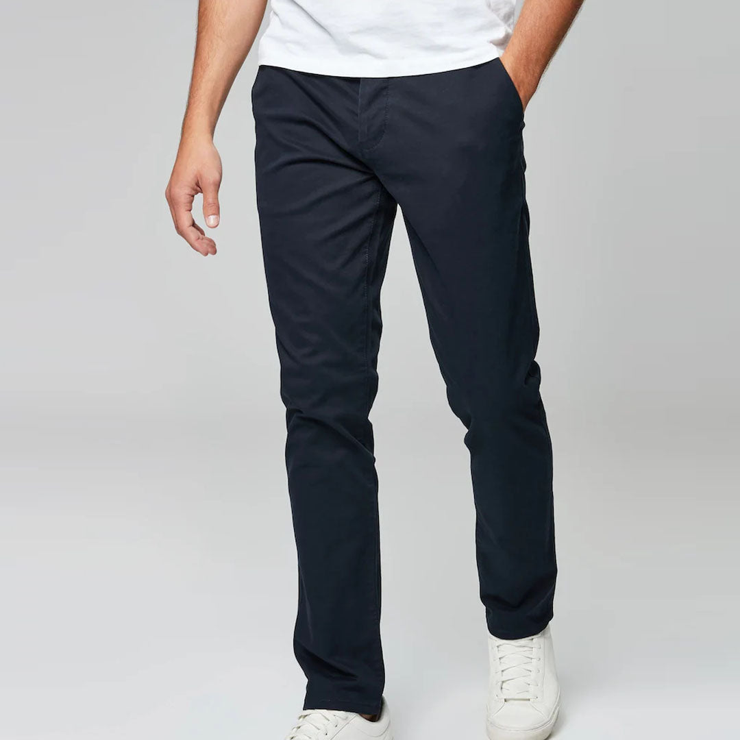 JJ slim fit stretchable blackish blue cotton chino pant for men