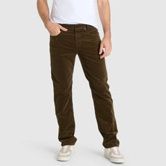 MC modren fit stretchable light brown corduroy jeans for men