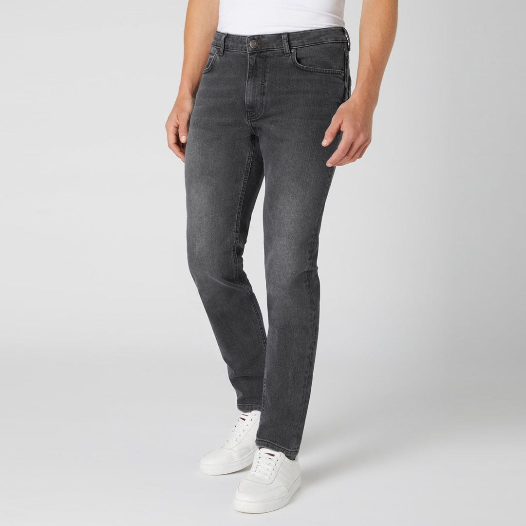 on-ly slim fit soft stretchable charcoal jeans for men