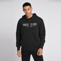 jck will black zipper hoodies for men