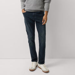 FF slim fit stretchable dark blue faded jeans for men